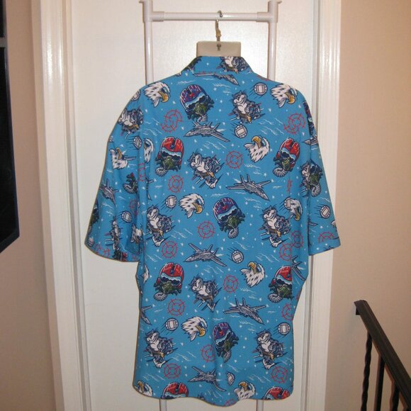 Roosevelts Top Gun Wingman RSVLTS Shirt Men's Blue Maverick Goose Size 4 -5 XL - Picture 3 of 12